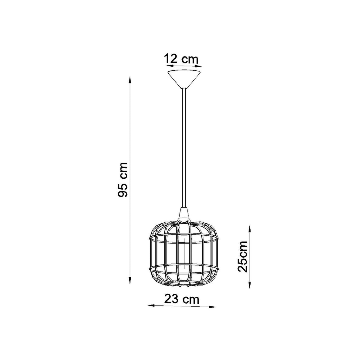 Pendant lamp CELTA black