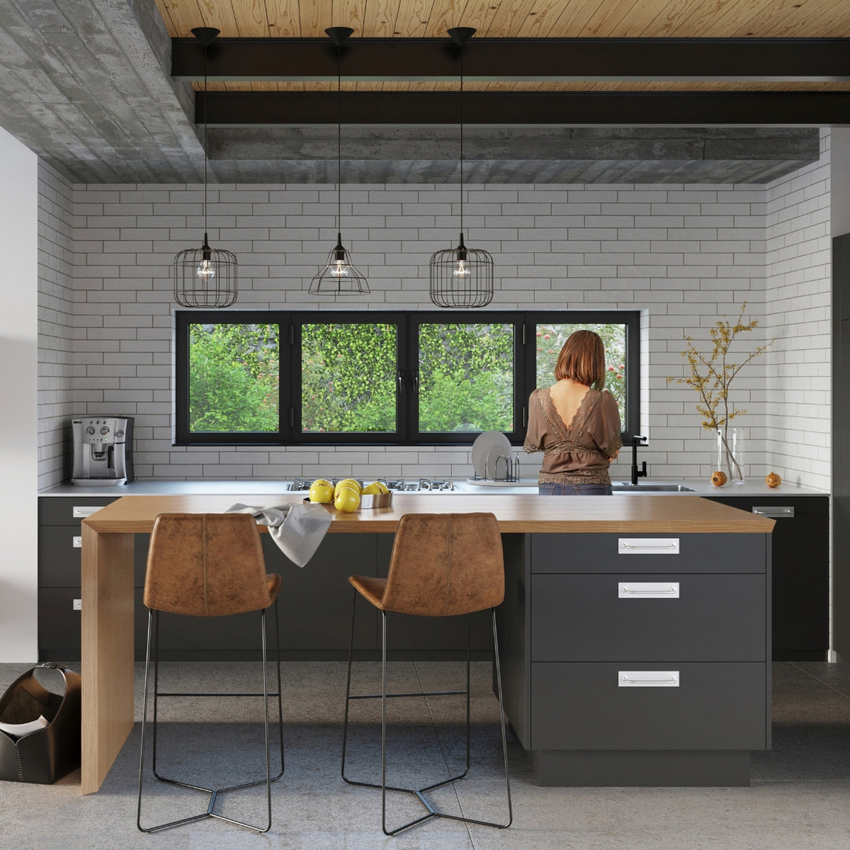 Pendant lamp CELTA black