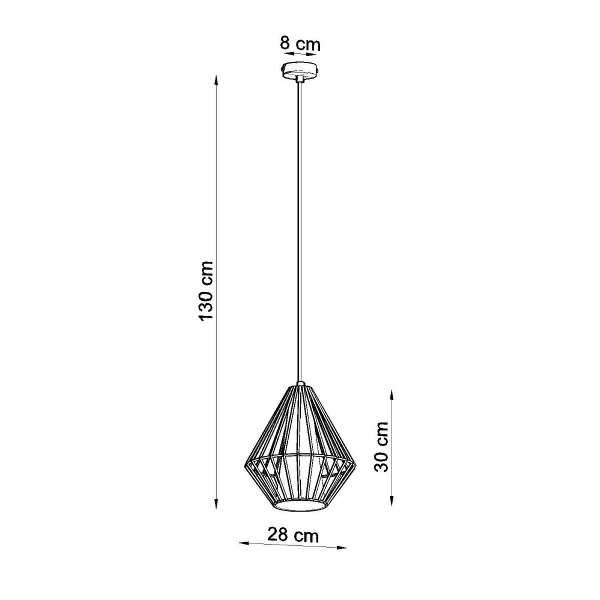 Pendant lamp DEMI black