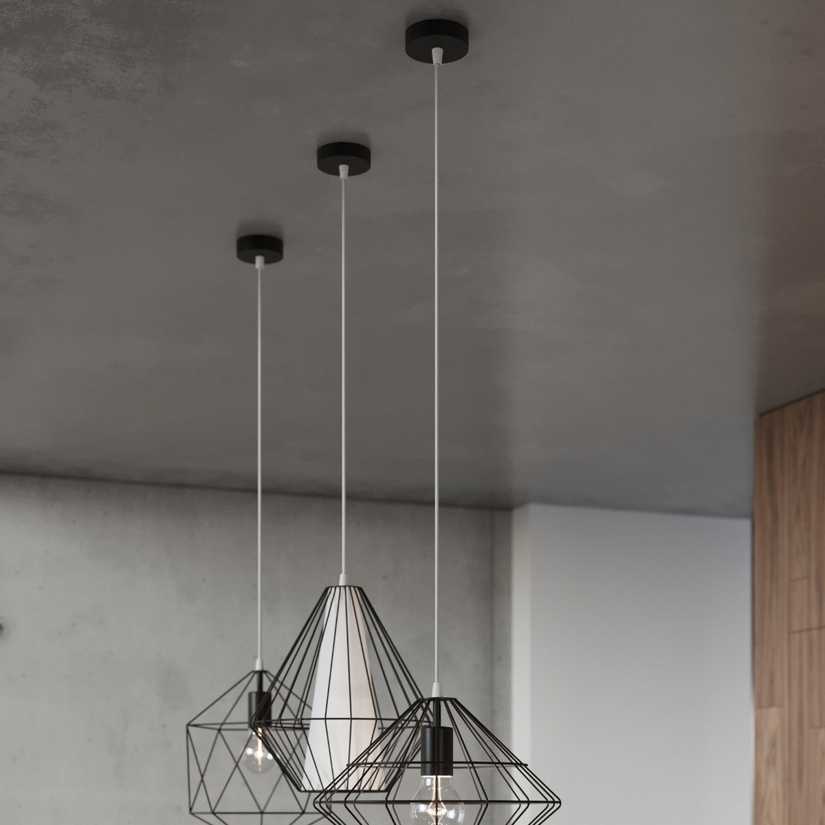 Pendant lamp DEMI black