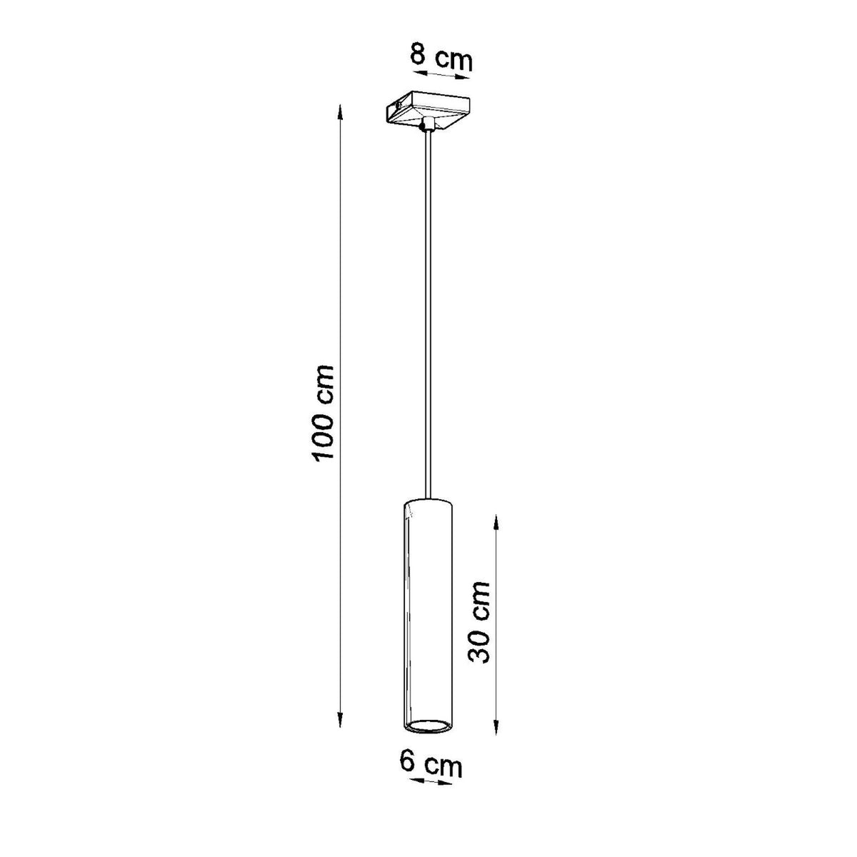 Pendant lamp LAGOS 1 white