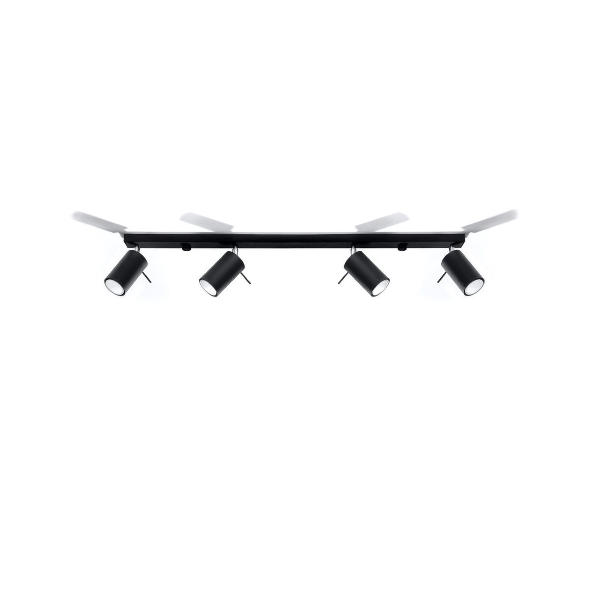 Ceiling lamp RING 4L black
