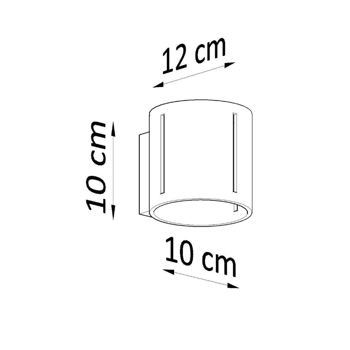 Wall lamp INEZ black