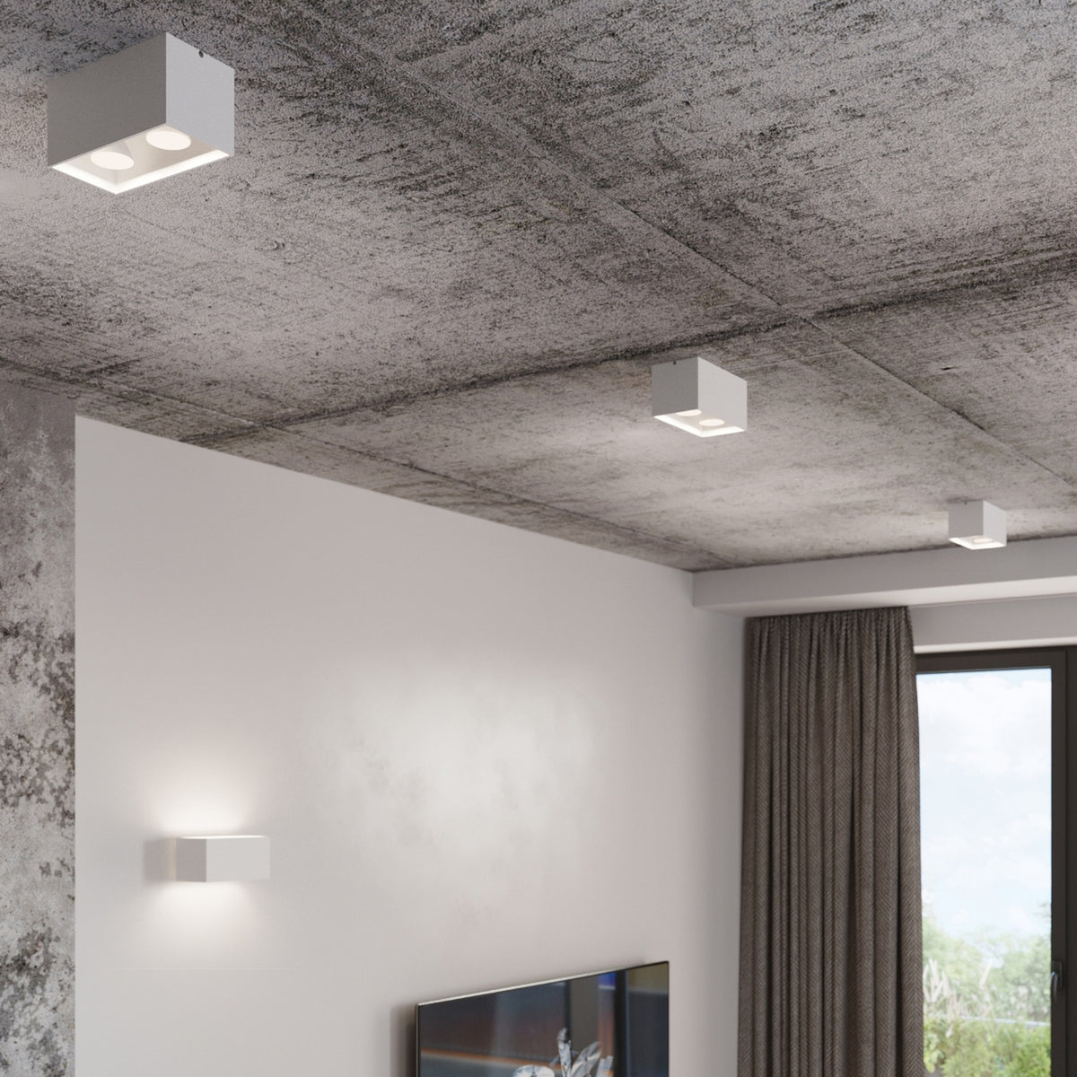 Ceiling lamp QUAD white
