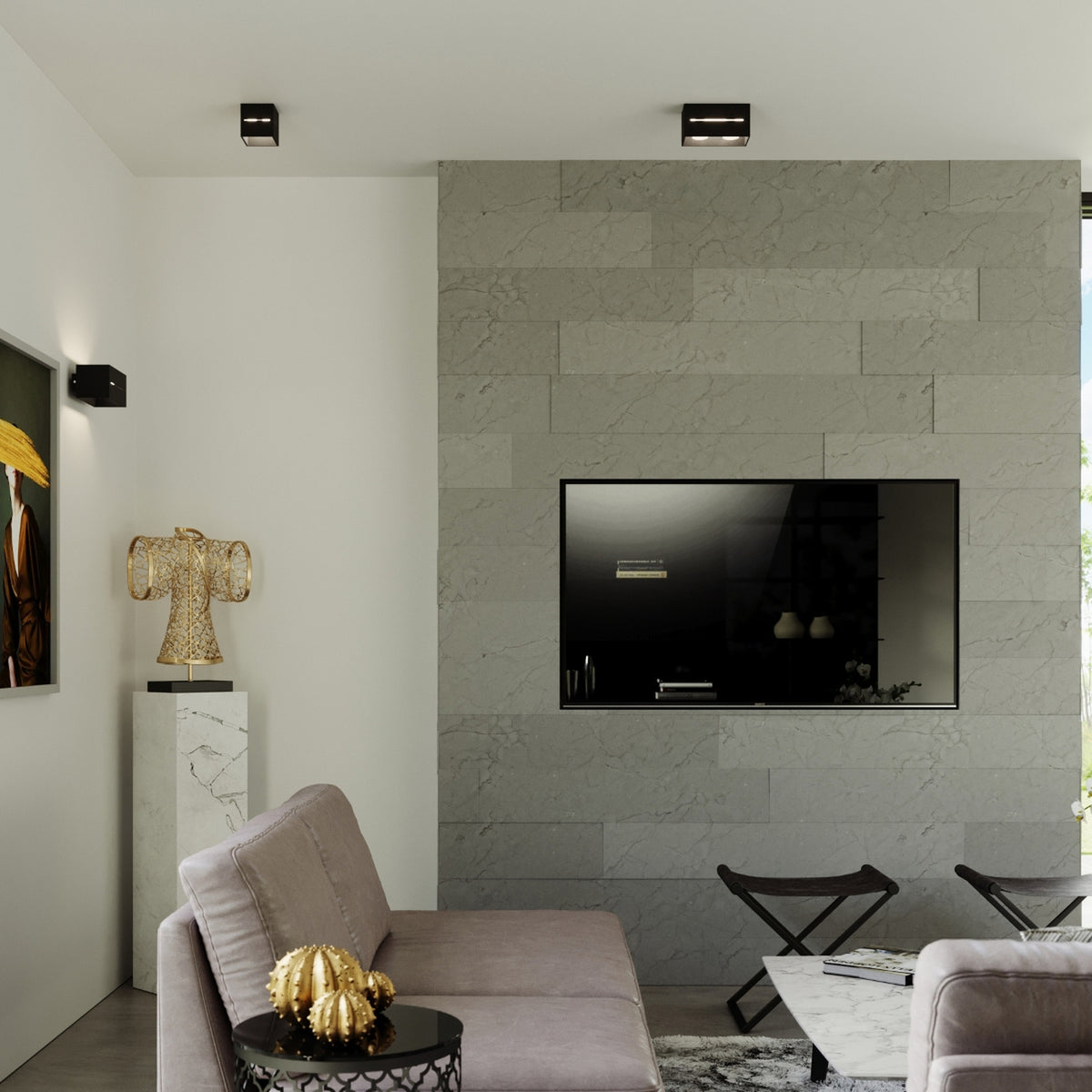 Ceiling lamp LOBO 2 black