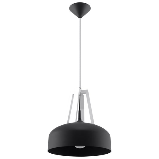 Pendant lamp CASCO black/white