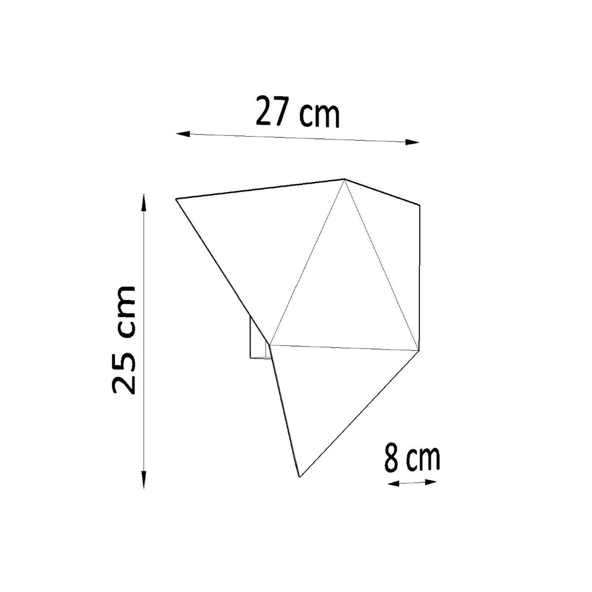 Wall lamp SOLIDO black