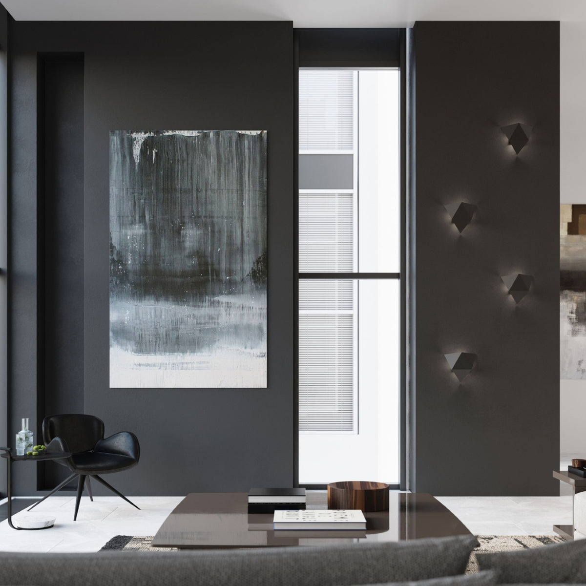 Wall lamp SOLIDO black