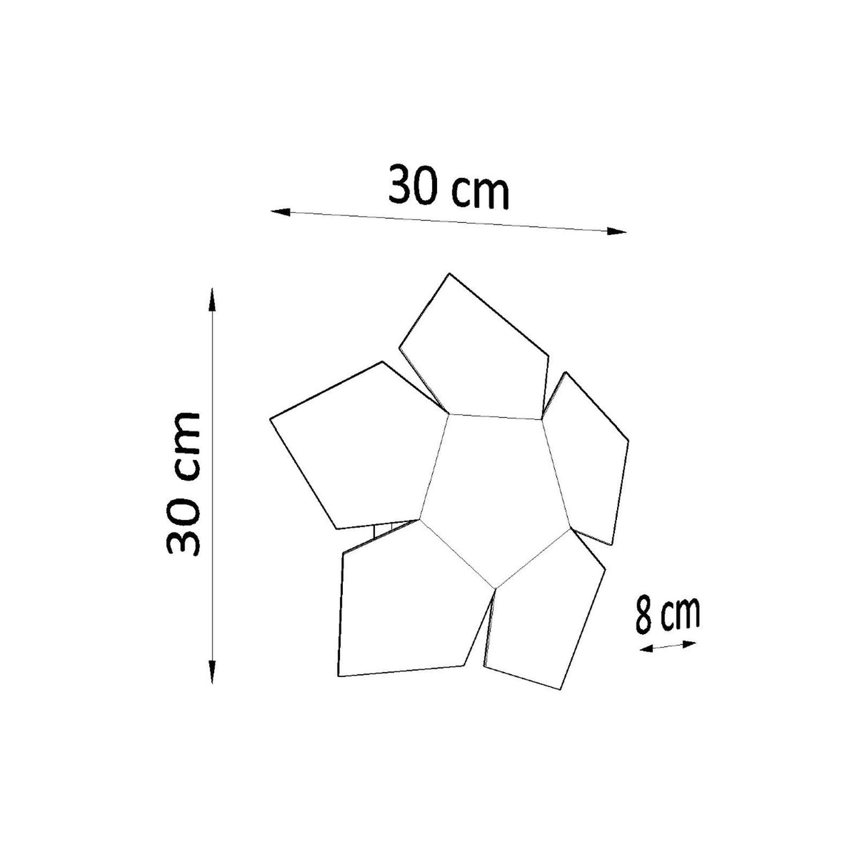 Wall lamp PENTA black