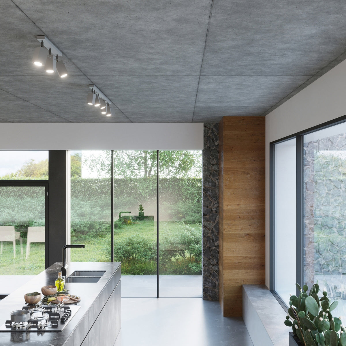 Ceiling lamp MERIDA 6L grey