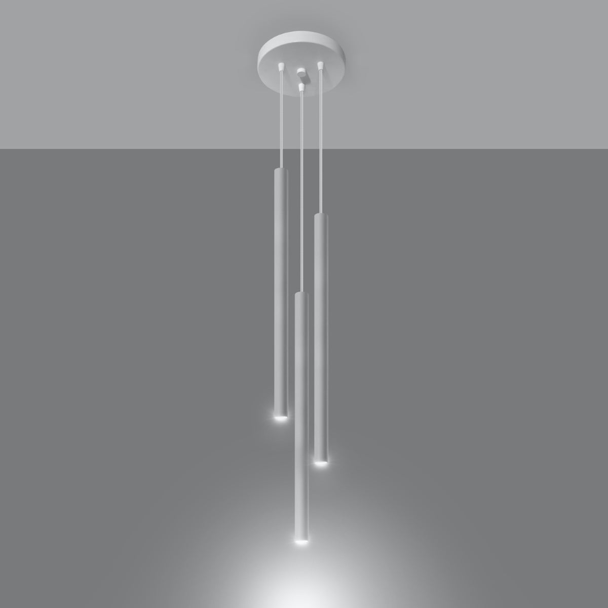 Pendant lamp PASTELO 3P white