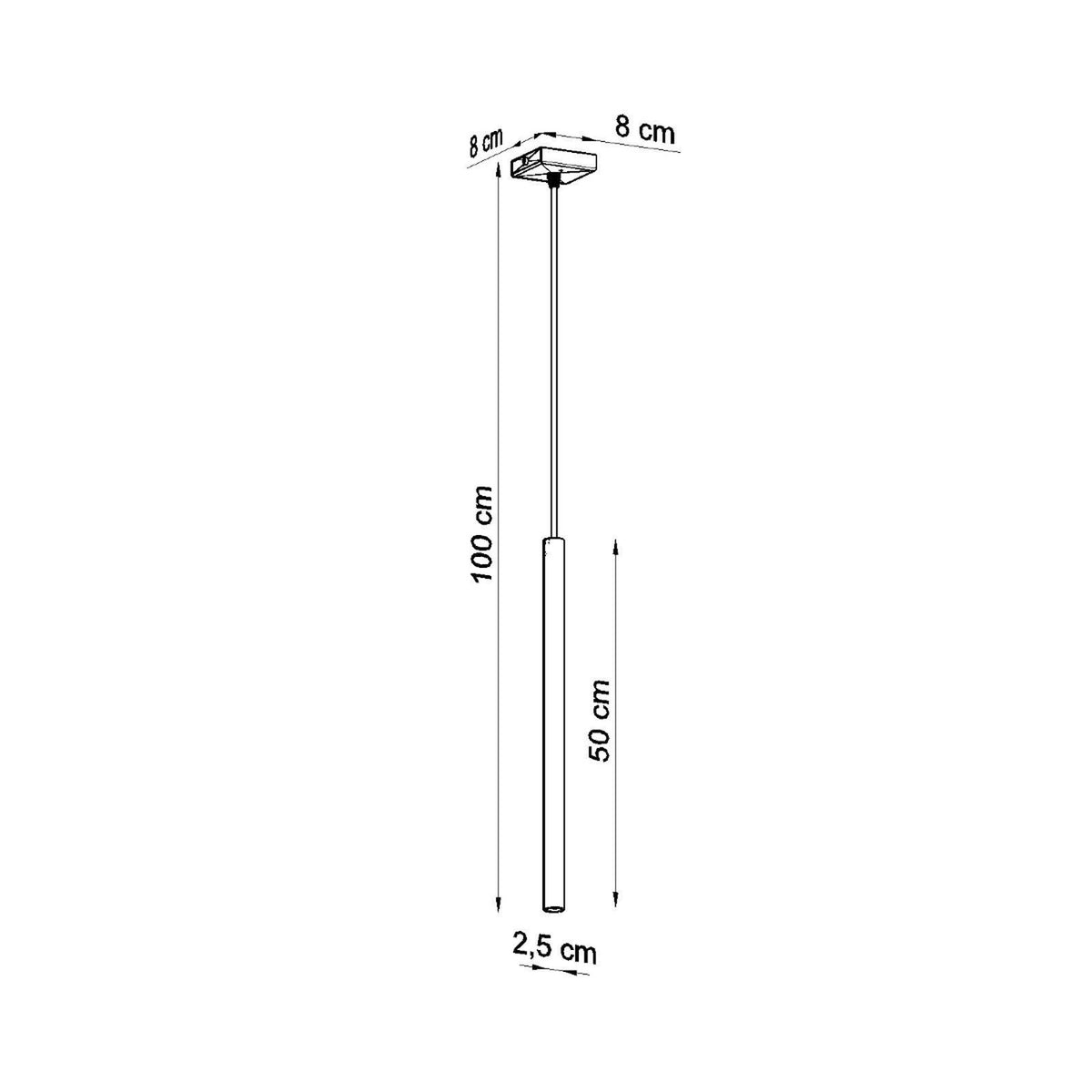 Pendant lamp PASTELO 1 black