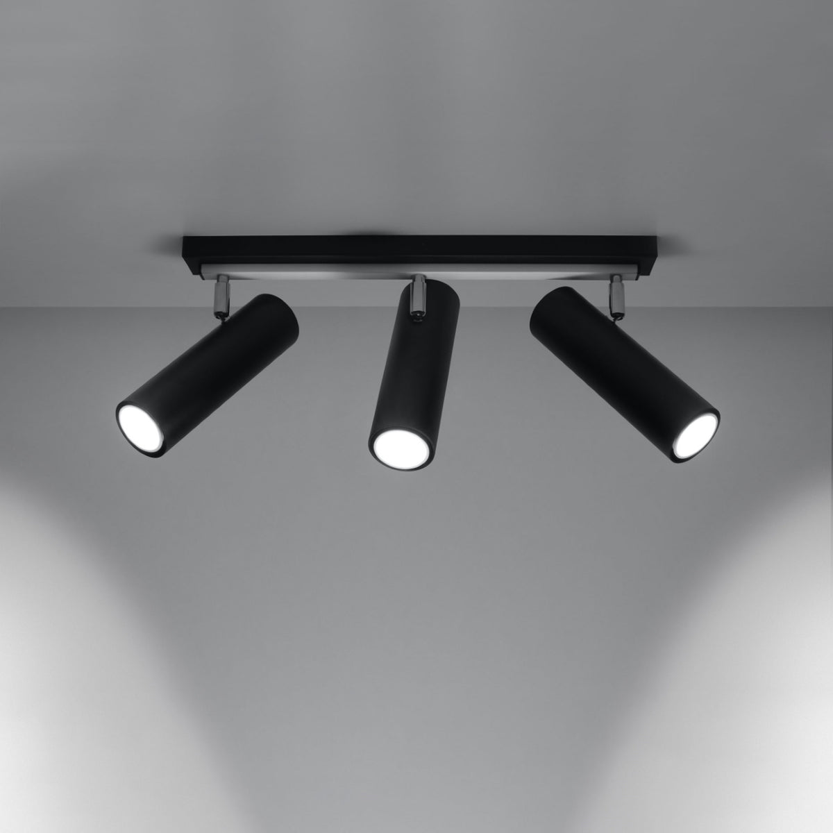 Ceiling lamp DIREZIONE 3 black