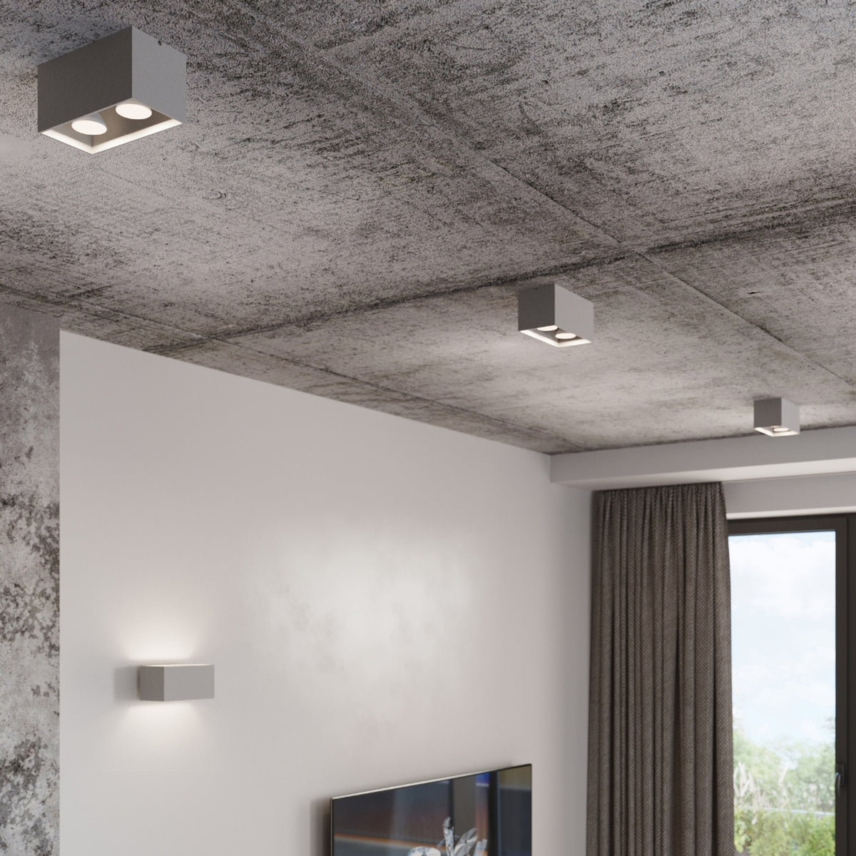 Wall lamp QUAD MAXI black