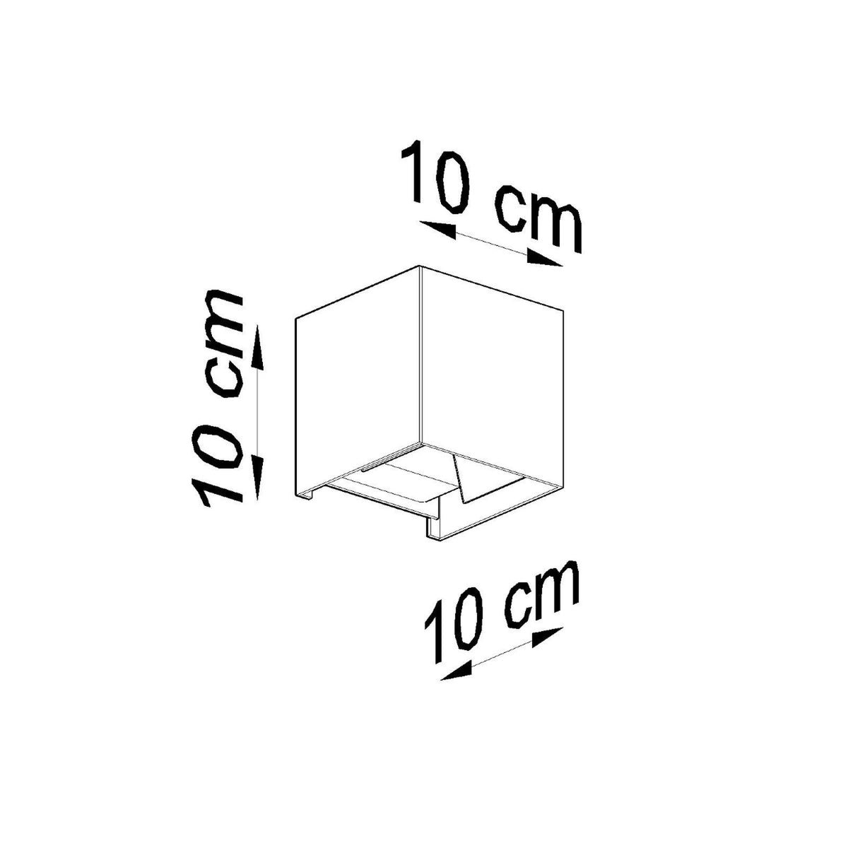Wall lamp LUCA white LED IP54