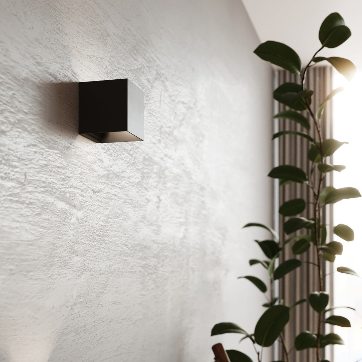 Wall lamp LUCA black LED IP54