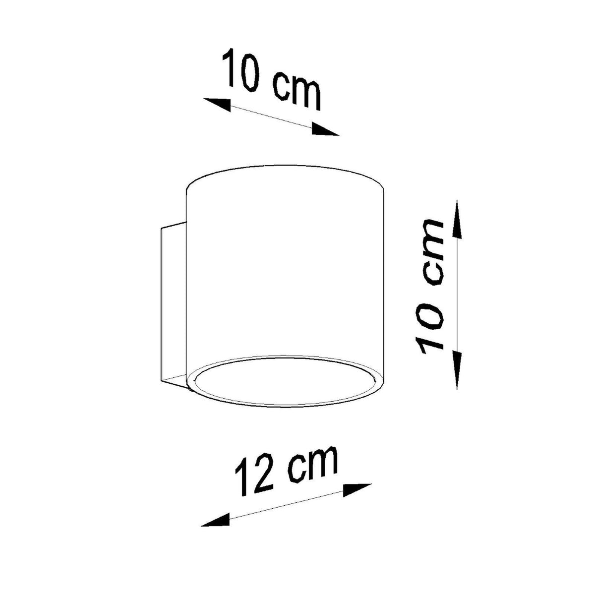 Wall lamp ORBIS 1 anthracite