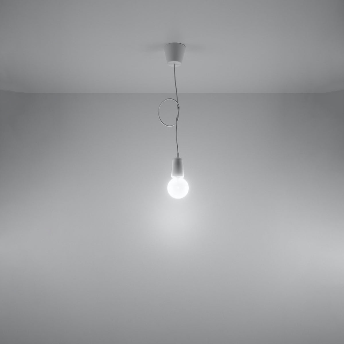 Pendant lamp DIEGO 1 white