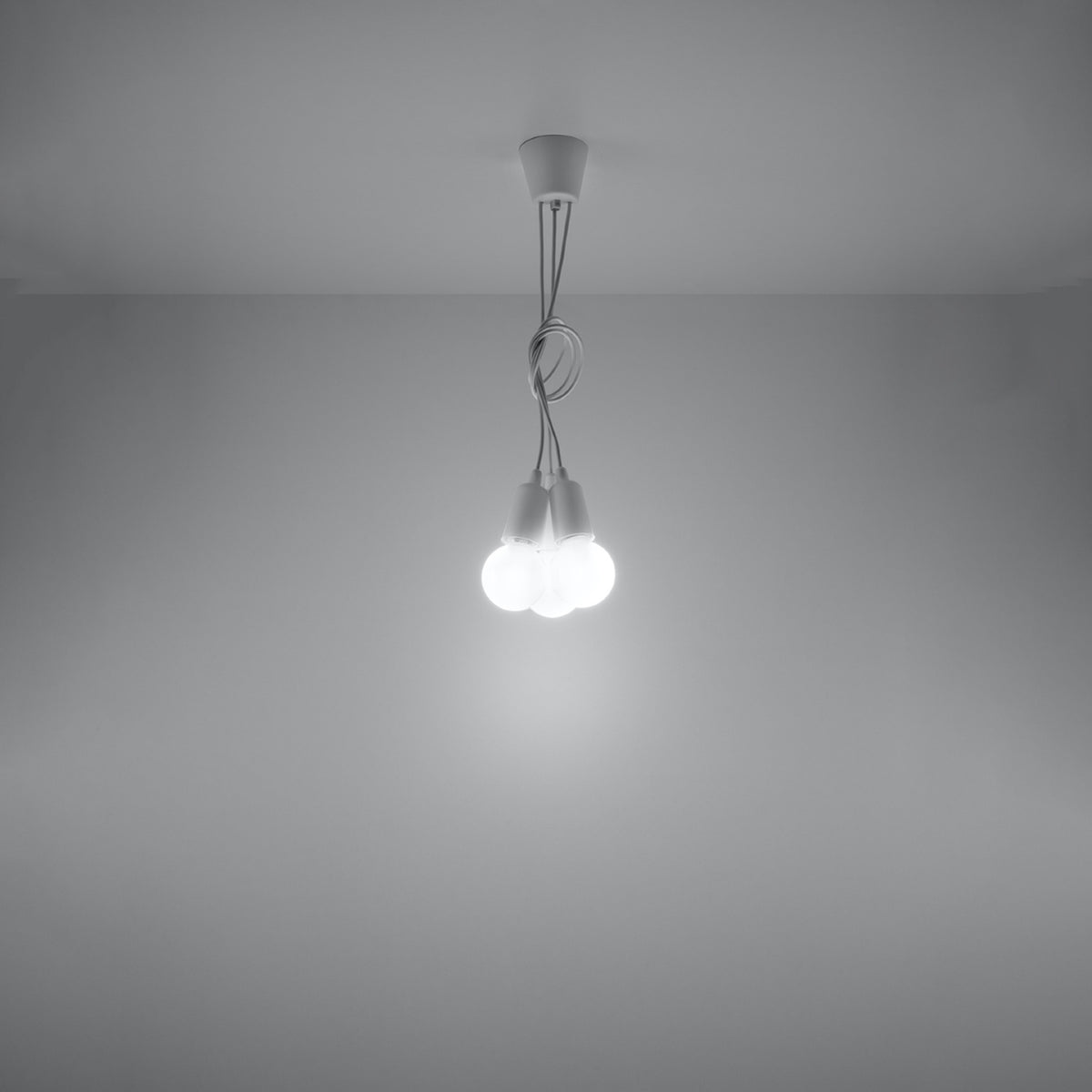 Pendant lamp DIEGO 3 white
