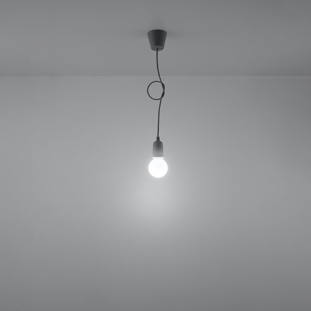 Pendant lamp DIEGO 1 grey