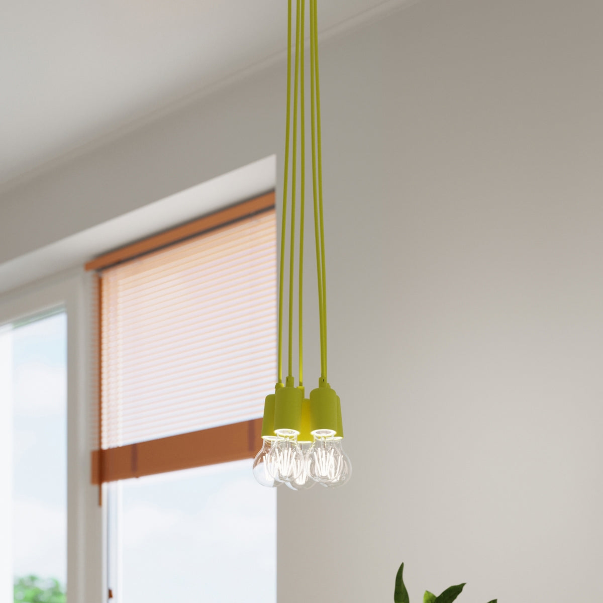 Pendant lamp DIEGO 3 yellow