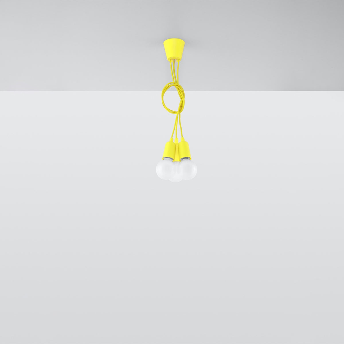 Pendant lamp DIEGO 3 yellow