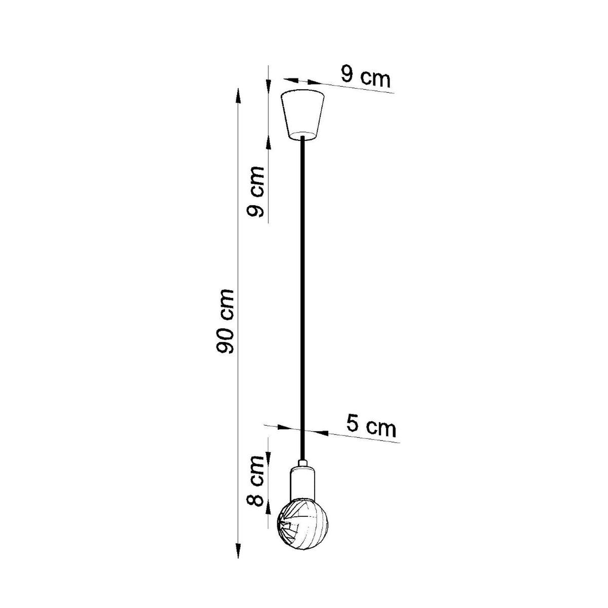 Pendant lamp DIEGO 1 green