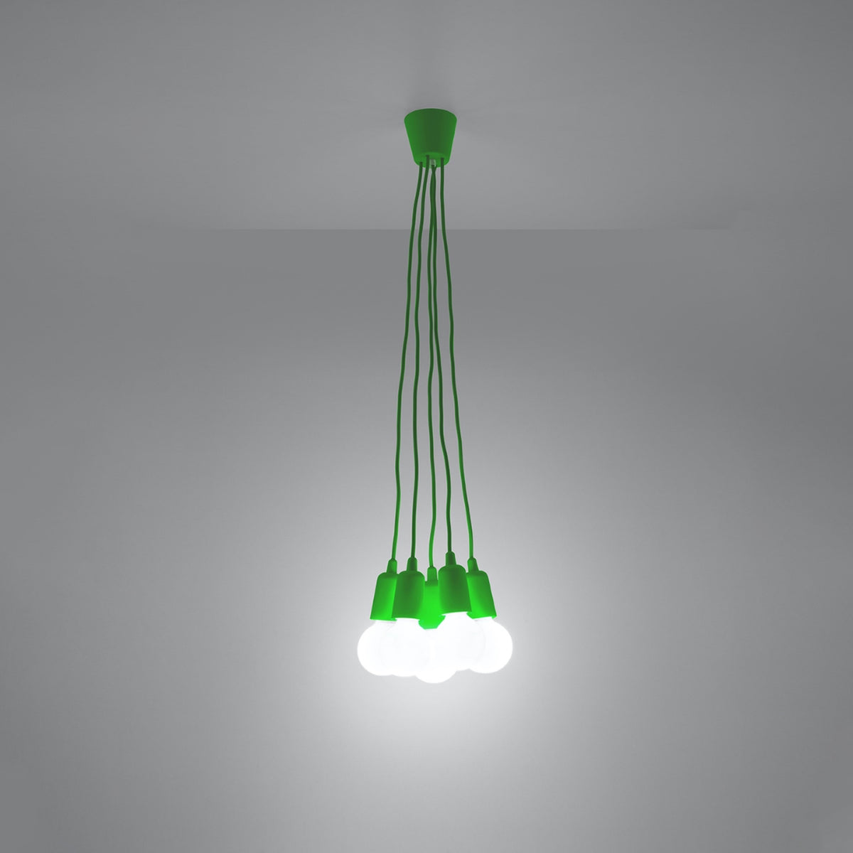 Pendant lamp DIEGO 5 green