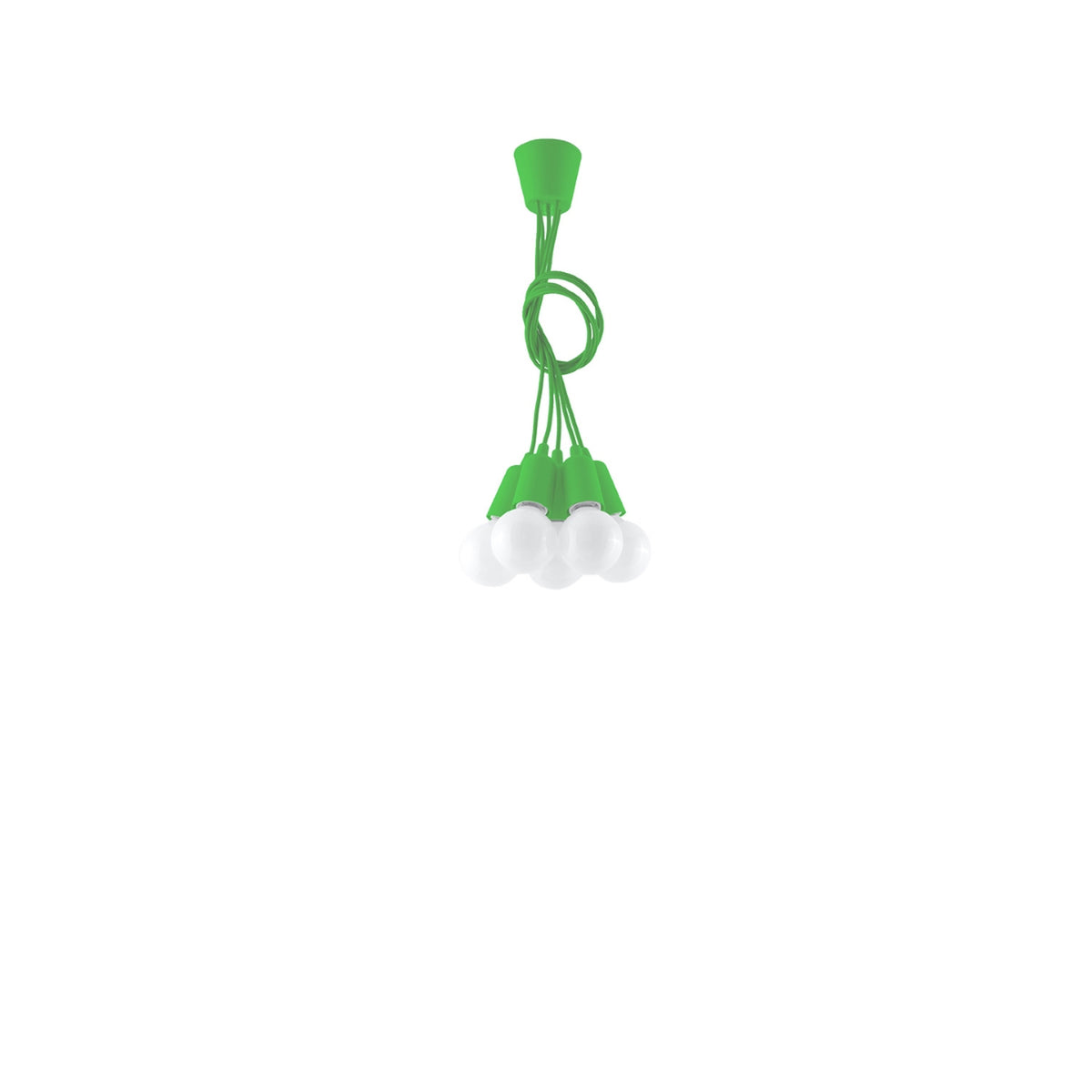 Pendant lamp DIEGO 5 green