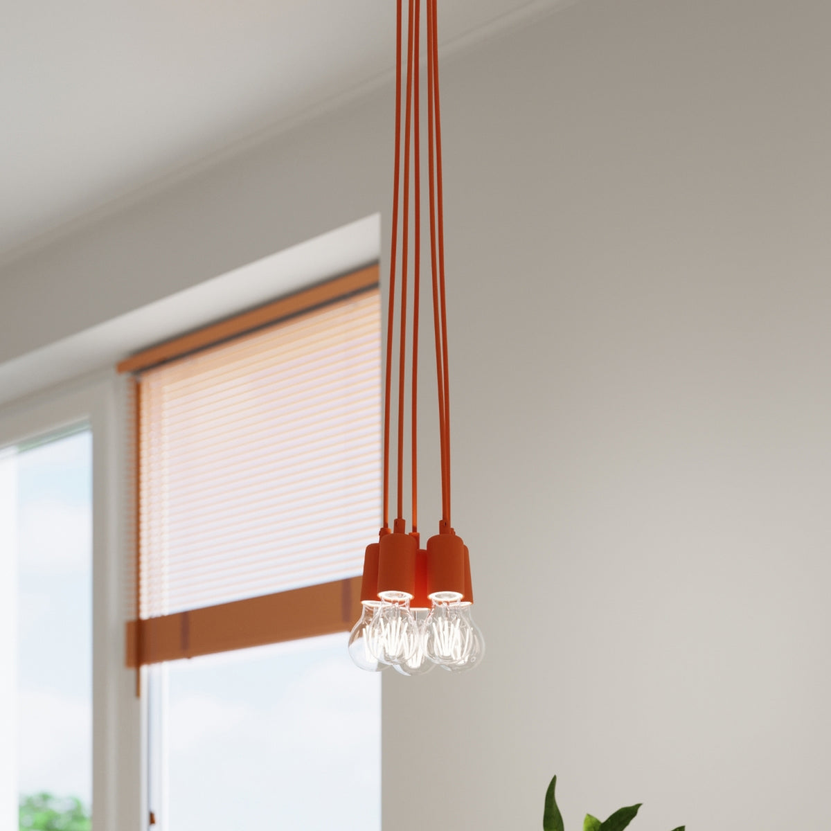 Pendant lamp DIEGO 1 orange