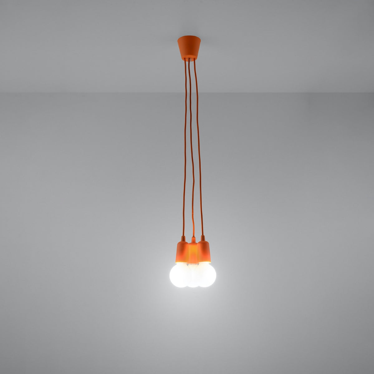 Pendant lamp DIEGO 3 orange
