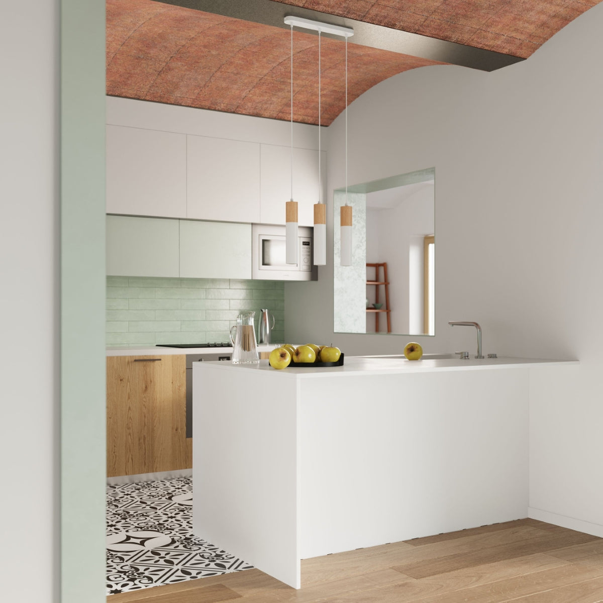 Pendant lamp PABLO 2 white