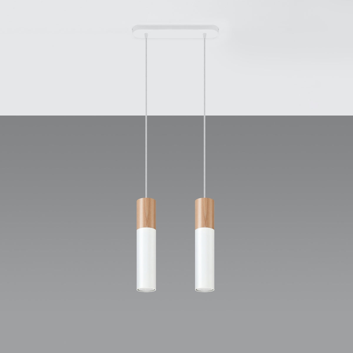 Pendant lamp PABLO 2 white