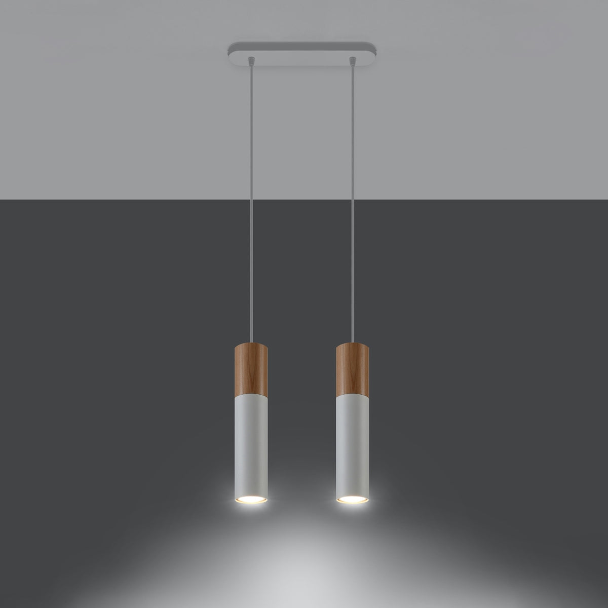 Pendant lamp PABLO 2 white