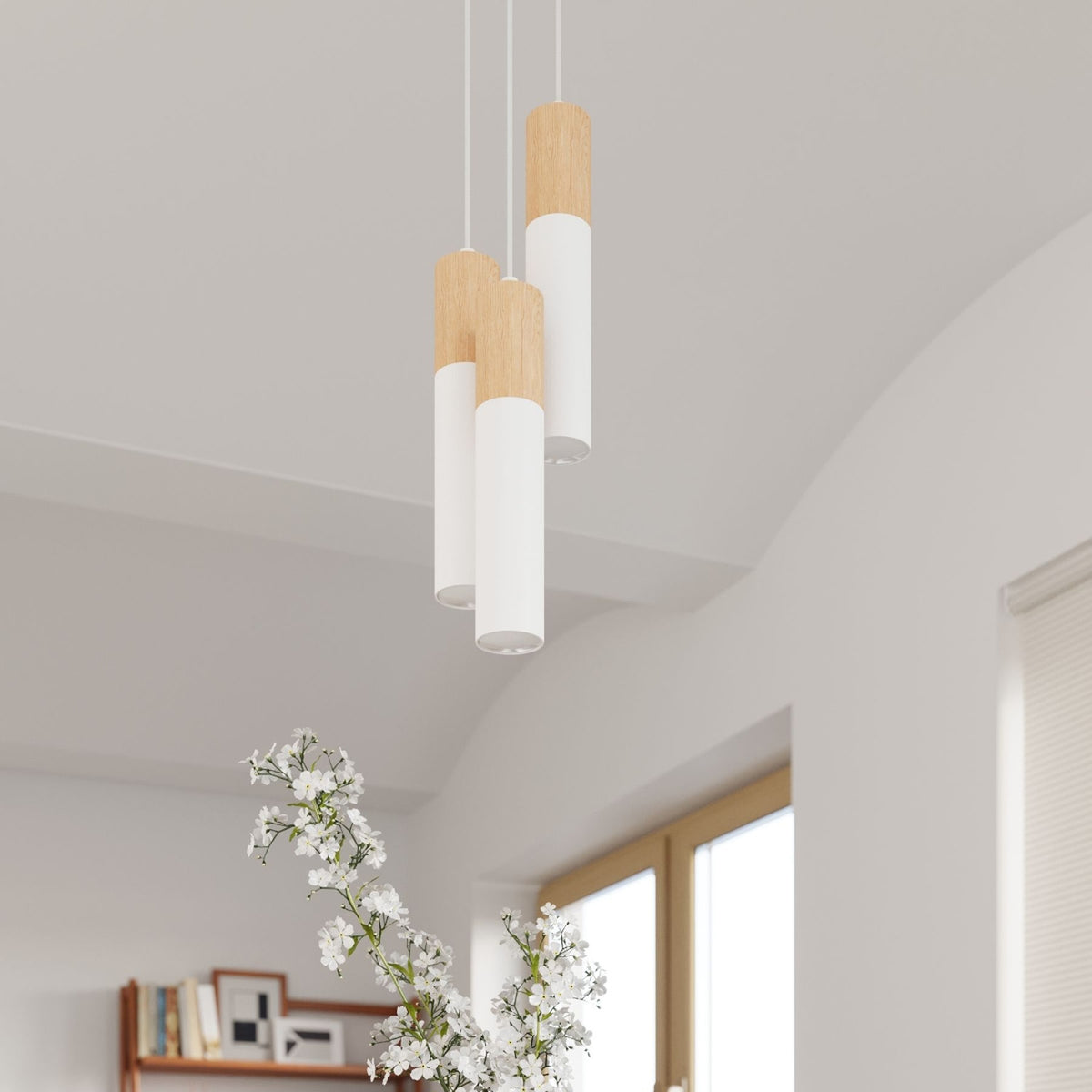 Pendant lamp PABLO 3 white