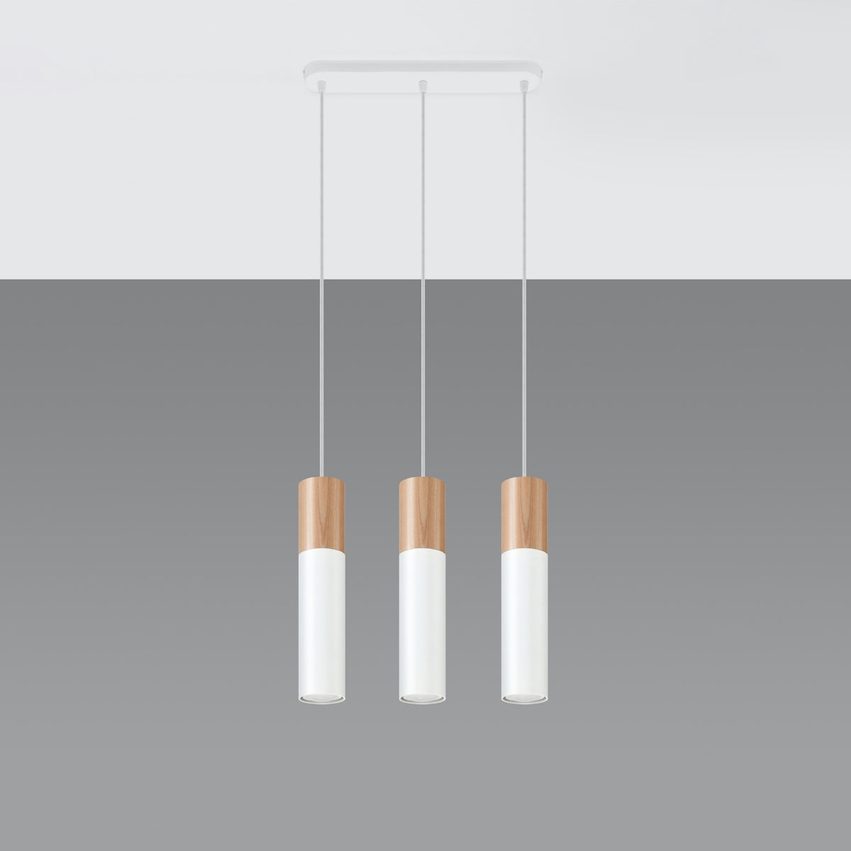 Pendant lamp PABLO 3 white