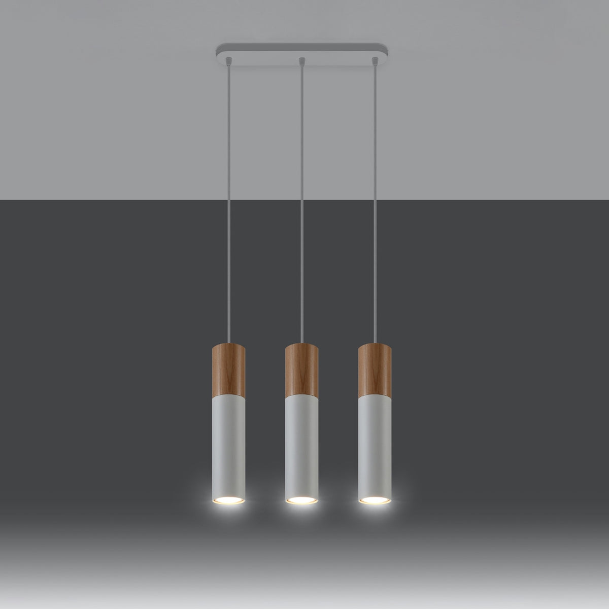 Pendant lamp PABLO 3 white