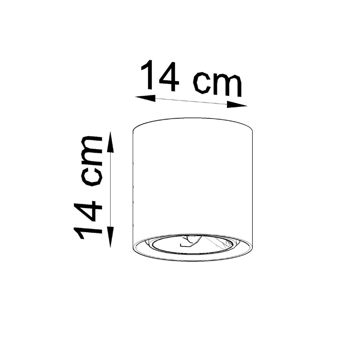 Ceiling lamp CULLO concrete