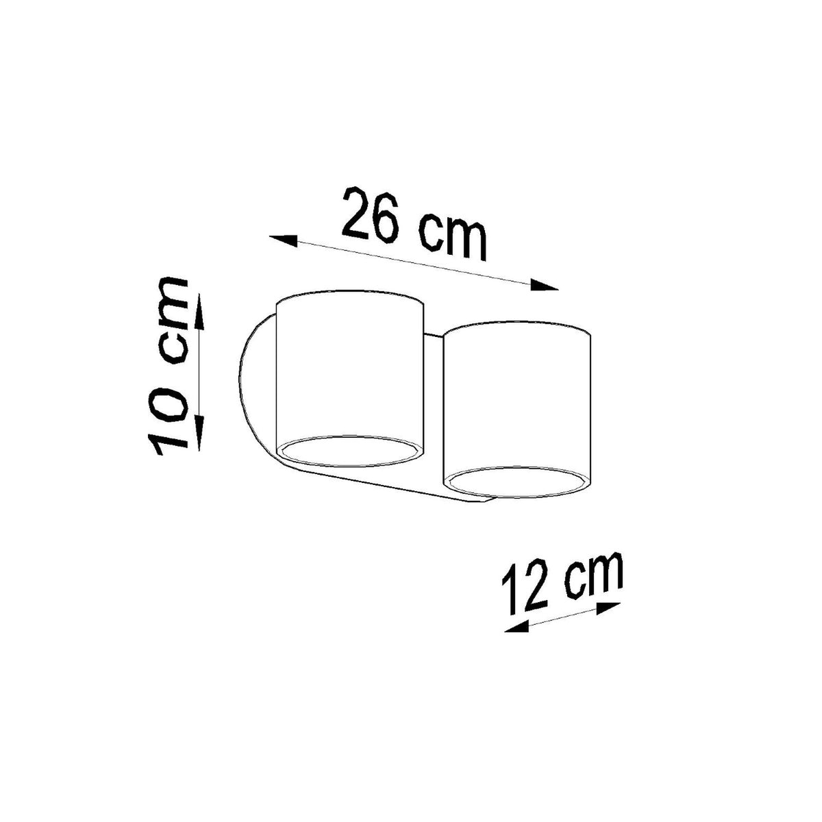 Wall lamp ORBIS 2 black