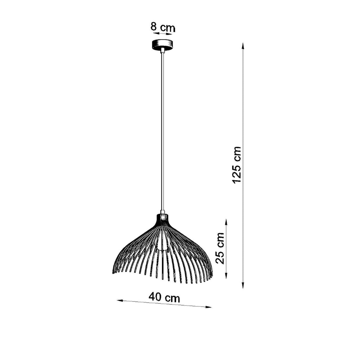 Pendant lamp UMB black