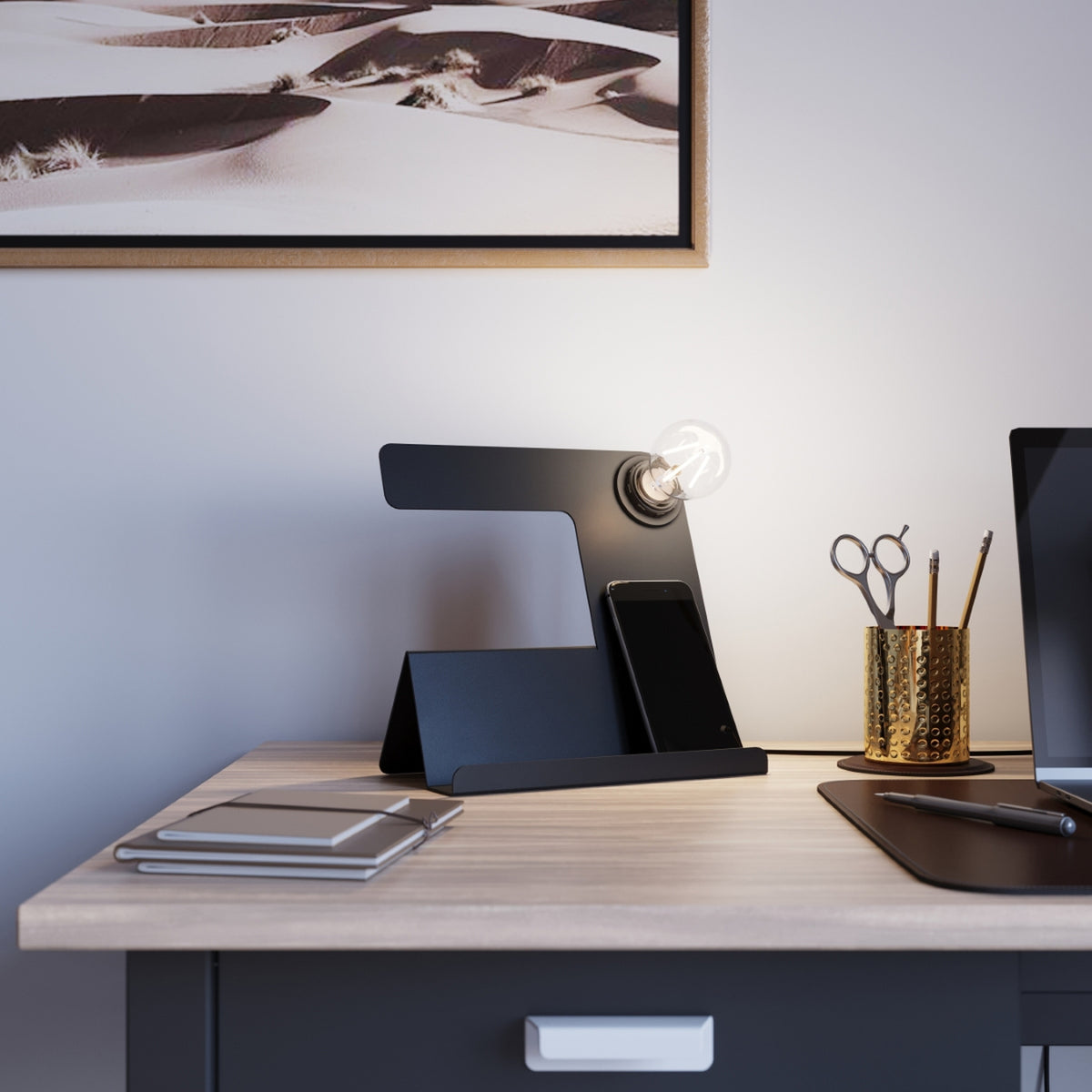 Pendant lamp TULIP black