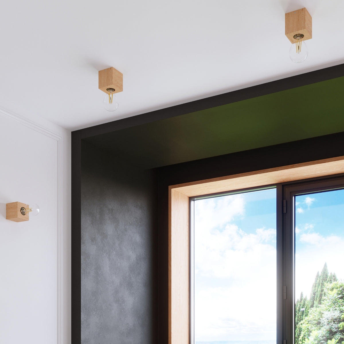 Ceiling lamp ARIZ natural wood