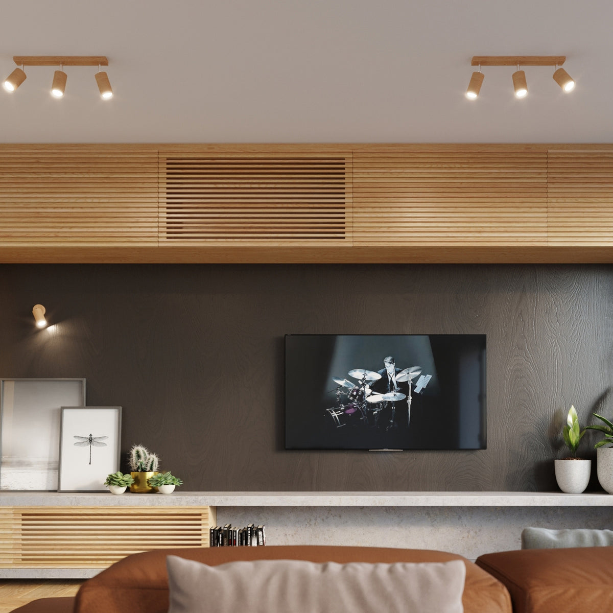 Wall lamp BERG natural wood