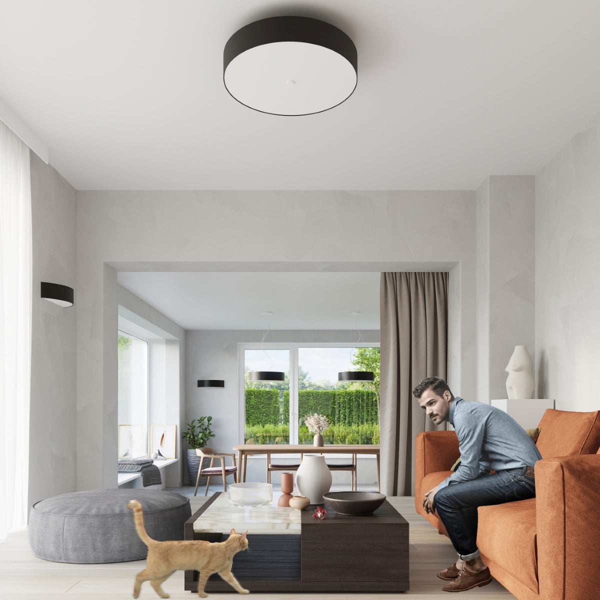 Ceiling lamp SKALA 30 black