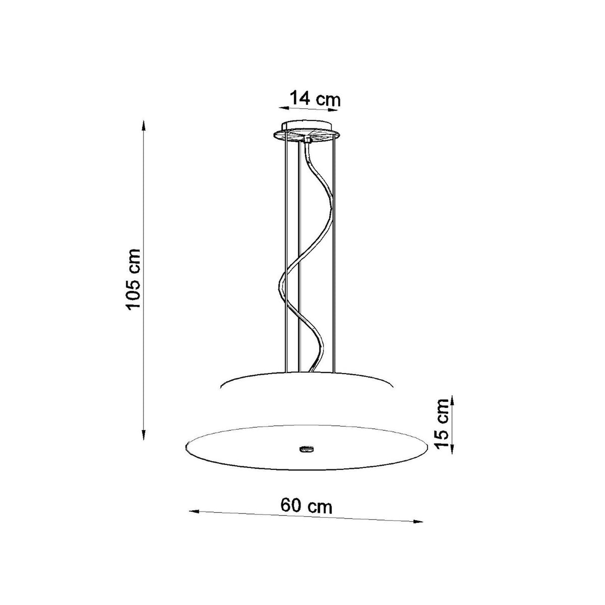 Chandelier VEGA 60 black