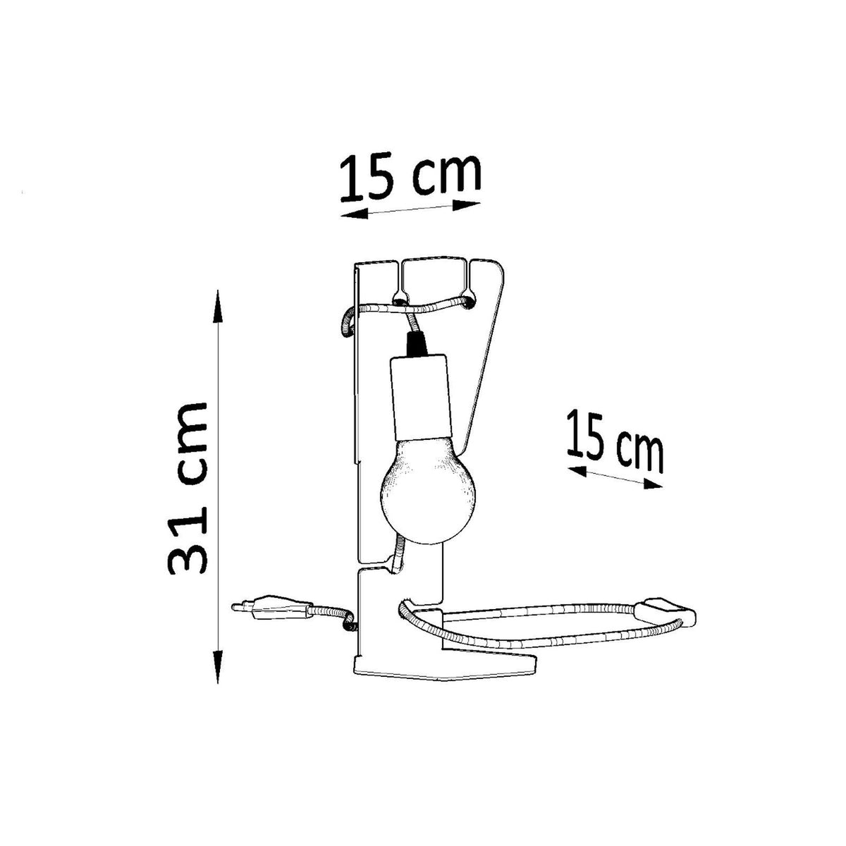 Table lamp ARBY black