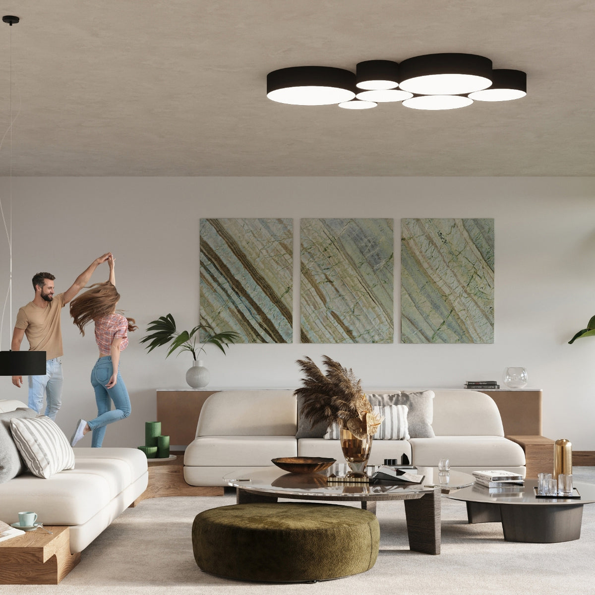 Ceiling lamp ARENA 55 black