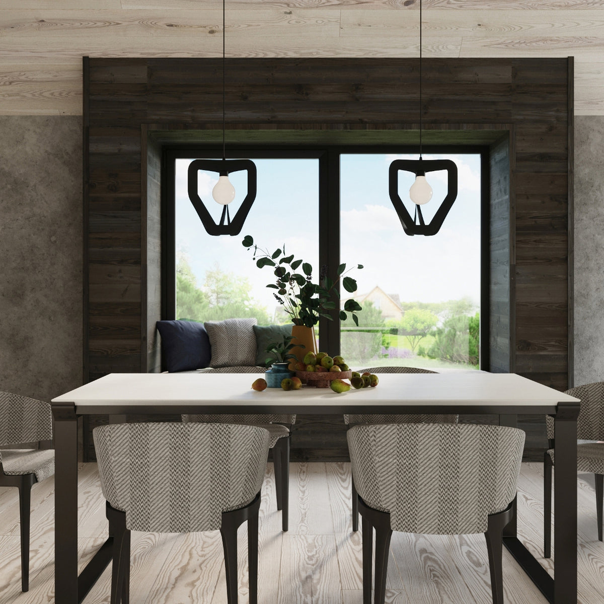 Pendant lamp TRES black