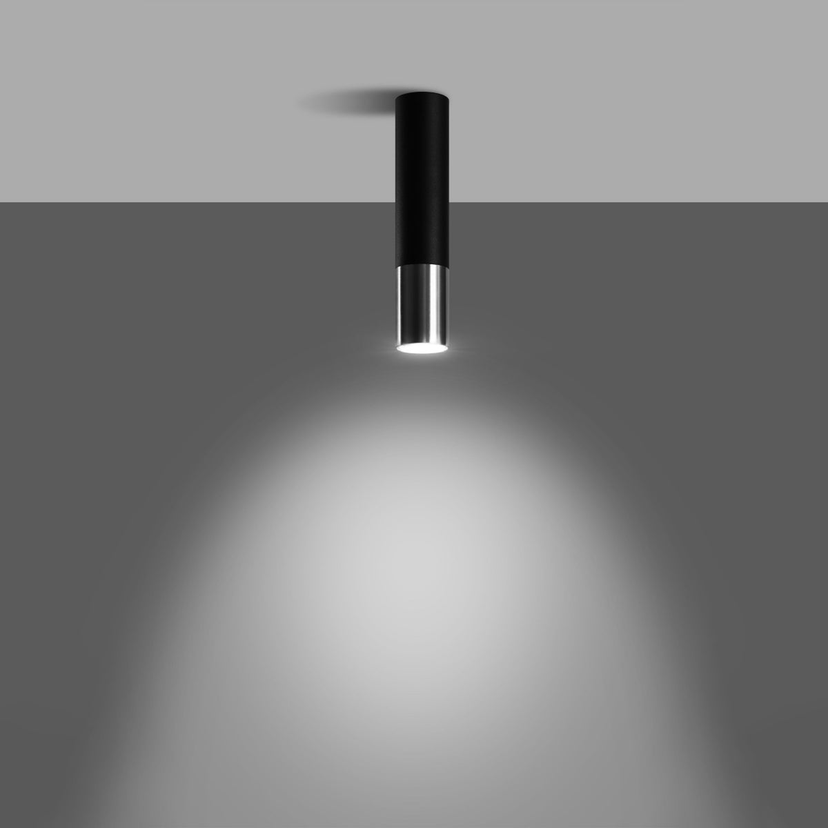 Ceiling lamp LOOPEZ black/chrome