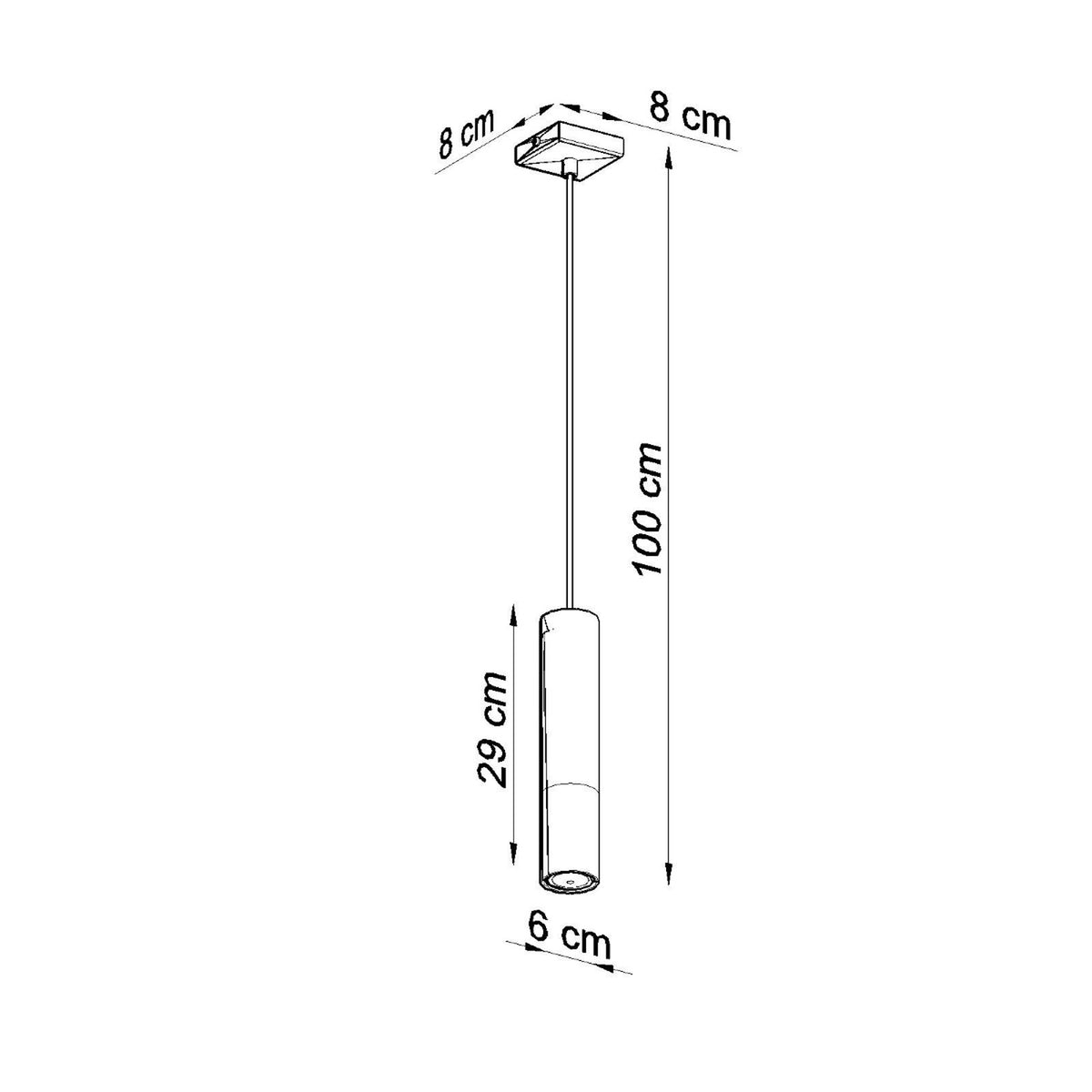 Pendant lamp LOOPEZ 1 black/copper